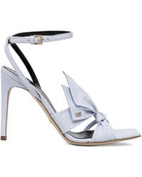 Elisabetta Franchi - Sandalias con detalle de lazo y tacón stiletto - Lyst