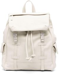 Eleventy - Leather Buckle-fastening Backpack - Lyst
