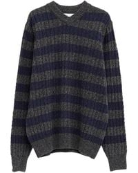 GIMAGUAS - Martin Striped Cable-Knit Jumper - Lyst