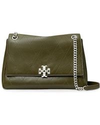 Tory Burch - Medium Quilted Logo-Plaque Shoulder Bag - Lyst