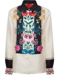 La DoubleJ - Floral Print Boy Shirt - Lyst