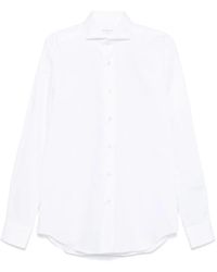 Xacus - Camicia Con Spacchetto Sul Collo - Lyst