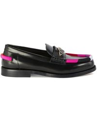 Emilio Pucci - Logo-plaque Leather Loafers - Lyst