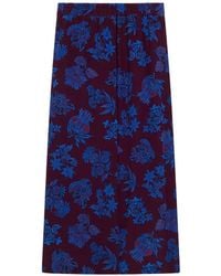 Momoní - Nysa Silk Midi Skirt - Lyst