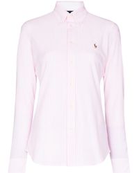 Polo Ralph Lauren - Logo-embroidered Oxford Shirt - Lyst