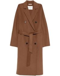 Marc O' Polo - Double-Breasted Belted Coat - Lyst