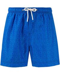 PENINSULA Swimwear Synthetisch Zwembroek Gevoerd Met Mesh in het Blauw voor heren Heren Kleding voor voor Strandkleding voor Board en zwemshorts 