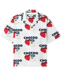 Chocoolate - Kurzärmeliges Hemd mit Bären-Print - Lyst