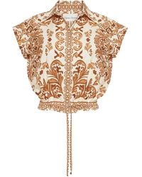 Cara Cara - Octavia Printed Drawstring Top - Lyst