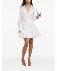 Self-Portrait - Charm-Embellished Ruched Mini Dress - Lyst