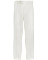 BOSS - Button Trousers - Lyst