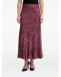INTROPIA - Floral-Print Ruffled Midi Skirt - Lyst