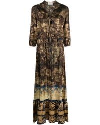 Pierre Louis Mascia - Aloe Floral-Print Maxi Dress - Lyst