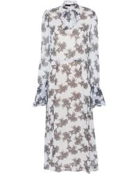 ROTATE BIRGER CHRISTENSEN - フローラル プリーツマキシドレス - Lyst