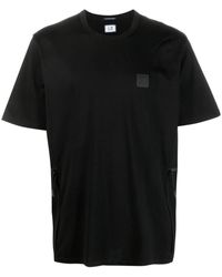 C.P. Company - T-shirt Met Logopatch - Lyst