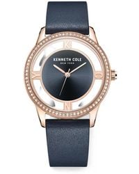Kenneth Cole - Montre Mm À Ornements En Cristal - Lyst