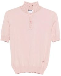 Moschino - Top Con Botones Y Manga Corta - Lyst