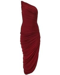 Carolina Herrera - Asymmetric Ruched One-Shoulder Jersey Dress - Lyst