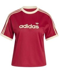 adidas - Logo-Print Mesh T-Shirt - Lyst