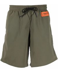 Heron Preston - Drawstring-Waist Logo-Patch Shorts - Lyst