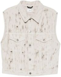 Haikure - Ryder Bull Destroy Denim Gilet - Lyst
