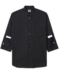 COMME DES GARÇON BLACK - Cut-out Cotton-poplin Shirt - Lyst