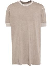 Boris Bidjan Saberi - Raw-Cut Hem Cotton T-Shirt - Lyst