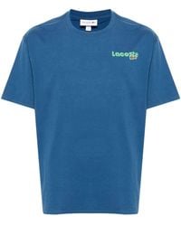 Lacoste - Camiseta con logo estampado - Lyst