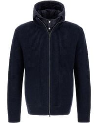 Herno - Ribbed-Knit Wool Jacket - Lyst