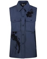 P.A.R.O.S.H. - Chemise À Fleurs Brodées - Lyst