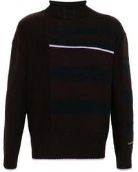 Lanvin - Striped Mock-Neck Jumper - Lyst