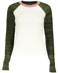 Desigual - Ribbed-Knit Colour-Block Sweater - Lyst