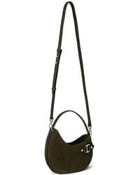Ralph Lauren - Suede Buckle-Detail Shoulder Bag - Lyst