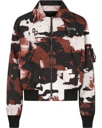 Dolce & Gabbana - Jacke Mit Camouflage-Print - Lyst