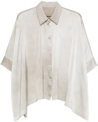 Uma Wang - Top De Manga Corta Con Botones - Lyst