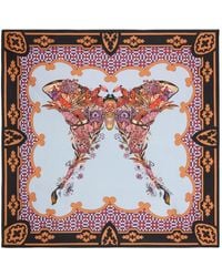 La DoubleJ - Foulard En Soie À Imprimé Papillons - Lyst