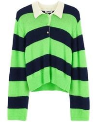 Bellerose - Striped Polo-Collar Sweater - Lyst