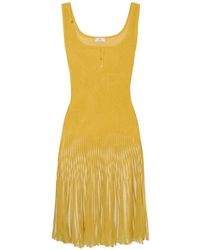 Elisabetta Franchi - Knit Openwork Dress - Lyst