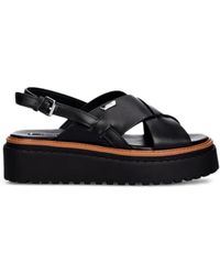 Liu Jo - Crossover Flatform Sandals - Lyst