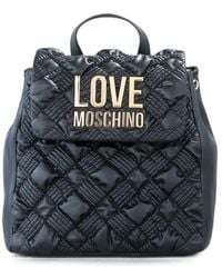 Love Moschino - Quilted Logo-Plaque Backpack - Lyst