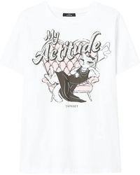 Twinset - T-Shirt Mit Grafischem Print - Lyst