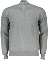 Harmont & Blaine - Quarter-Zip Cotton Sweater - Lyst