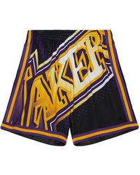 Mitchell & Ness - Los Angeles Lakers Big Face 7.0 Shorts - Lyst