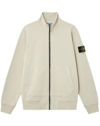Stone Island - Pull Zippé À Patch Logo - Lyst