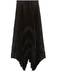 Claudie Pierlot - Jupe Longue À Design Plissé - Lyst