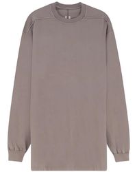 Rick Owens - Long-Sleeves Crew-Neck Sweater - Lyst
