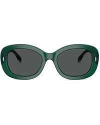 Tory Burch - Oval-Frame Sunglasses - Lyst