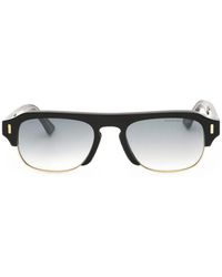 Cutler and Gross - Geometric-Frame Sunglasses - Lyst