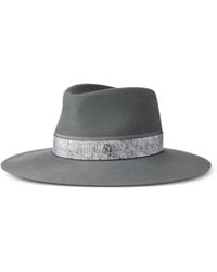 Maison Michel - Logo-Plaque Hat - Lyst