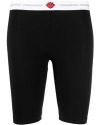 DSquared² - Logo-Waistband Cotton Shorts - Lyst